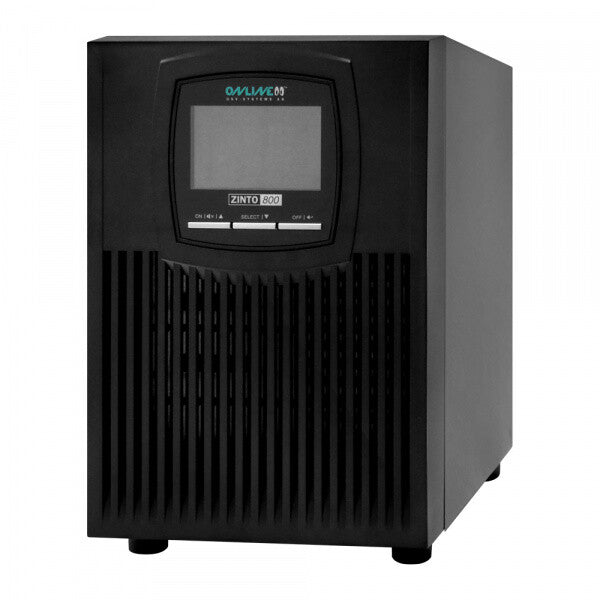 ONLINE USV-Systeme ZINTO 800 T UPS-enhed Interaktivt indgangsstik 0,8 kVA 720 W 8 AC stikkontakt(er)