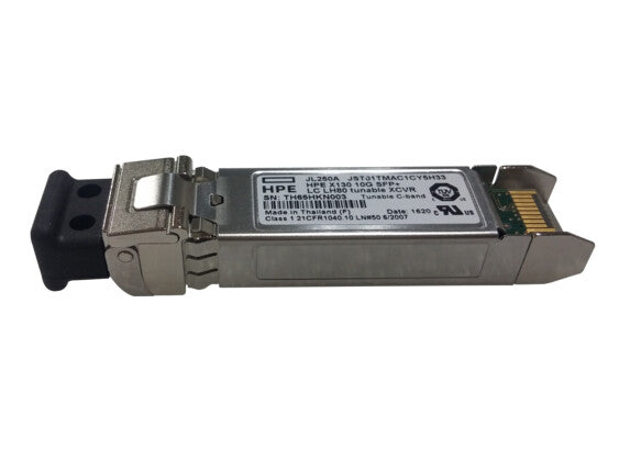 HPE X130 10G SFP+ LC LH80 tunable modul til netværksmodtager Fiberoptisk 10000 Mbit/s SFP+