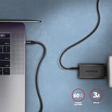 Axagon BUCM3-CM10AB USB-kabel USB 3.2 Gen 1 (3.1 Gen 1) 1 m USB C 5 Gbit/sek. 60 W Sort
