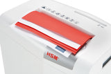 HSM X6pro papirmakulator Delvist makulering 58 dB 22 cm Sølv, Hvid