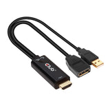CLUB3D CAC-1331 videokabel adapter 0,25 m HDMI DisplayPort Sort