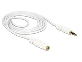 DeLOCK 83765 lydkabel 1 m 3.5mm Hvid