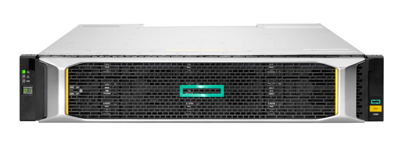 HPE MSA 2060 10GbE iSCSI LFF Storage disk array 0 TB Stativ (2U) Sølv, Sort