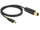 DeLOCK 83675 USB-kabel USB 3.2 Gen 2 (3.1 Gen 2) 1 m USB C USB B 10 Gbit/sek. Sort