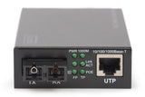 Digitus DN-82160 netværksomformer til medie 1000 Mbit/s 1310 nm Enkeltilstand Sort