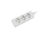 Lanberg PS0-03E-0300-W stikdåse 3 m 3 AC stikkontakt(er) Indendørs Hvid