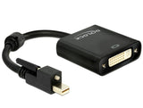 DeLOCK 62639 videokabel adapter 0,25 m Mini DisplayPort DVI-I Sort