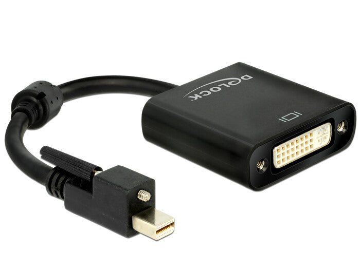 DeLOCK 62639 videokabel adapter 0,25 m Mini DisplayPort DVI-I Sort