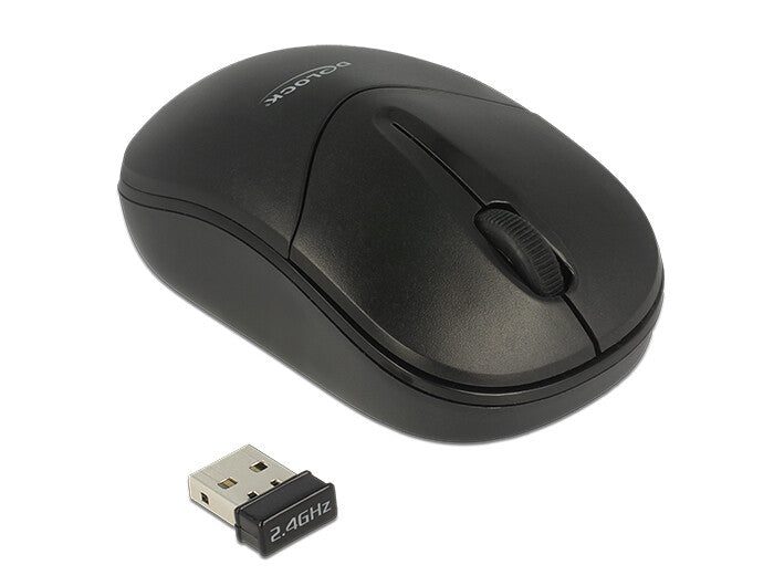 DeLOCK 12494 mus Rejse Ambidextrous RF trådløst Optisk 1000 dpi