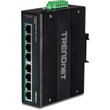 Trendnet TI-PG80B netværksswitch Gigabit Ethernet (10/100/1000) Strøm over Ethernet (PoE) Sort