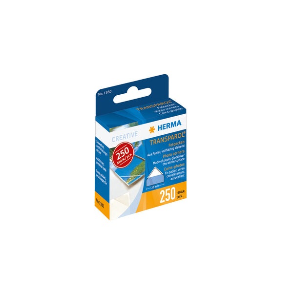 HERMA 1380 fotohjørne 250 stk Transparent