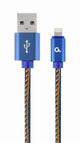 Cablexpert CC-USB2J-AMLM-1M-BL Lightning kabel Blå
