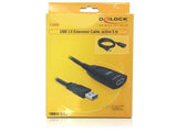 DeLOCK USB 3.0 5m USB-kabel USB 3.2 Gen 1 (3.1 Gen 1) Sort