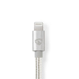 Nedis CCTB39650AL10 Lightning kabel 1 m Aluminium