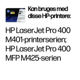 HP Original 80X LaserJet-tonerpatron med høj kapacitet, sort