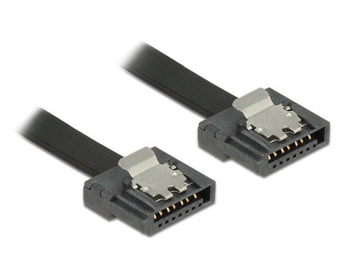 DeLOCK 0.2m 2xSATAIII SATA-kabel 0,2 m Sort