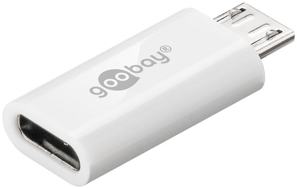 Goobay 55550 kabel kønsskifter USB Micro B USB C Hvid