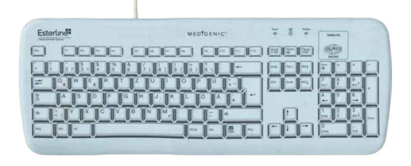 Medigenic Essential tastatur Medicinsk USB + PS/2 Tysk Hvid