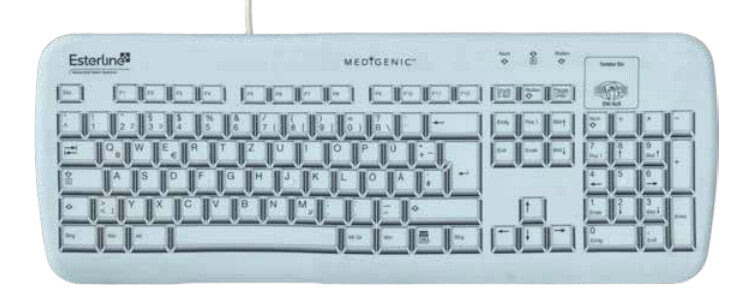 Medigenic Essential tastatur Medicinsk USB + PS/2 Tysk Hvid