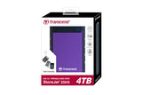 Transcend StoreJet 25H3 ekstern harddisk 4 TB 2.5" USB 3.2 Gen 1 (3.1 Gen 1) Sort, Lilla