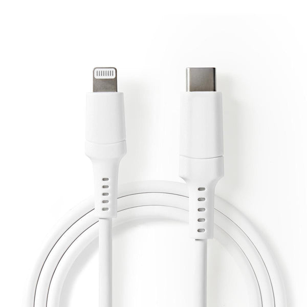 Nedis CCGW39650WT10 Lightning kabel 1 m Hvid