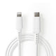 Nedis CCGW39650WT10 Lightning kabel 1 m Hvid