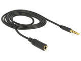 DeLOCK 84666 lydkabel 1 m 3.5mm Sort