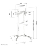 Neomounts FL50-540BL1 multimedie vogn & stand Sort Transportabelt gulvstativ