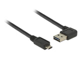 DeLOCK 0.5m, USB2.0-A/USB2.0 Micro-B USB-kabel 0,5 m USB A Micro-USB B 0,48 Gbit/sek. Sort