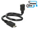 DeLOCK 0.35m, 2xUSB2.0 Micro-B USB-kabel USB 2.0 0,35 m Micro-USB B 0,48 Gbit/sek. Sort