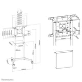 Neomounts NS-M1250WHITE multimedie vogn & stand Hvid