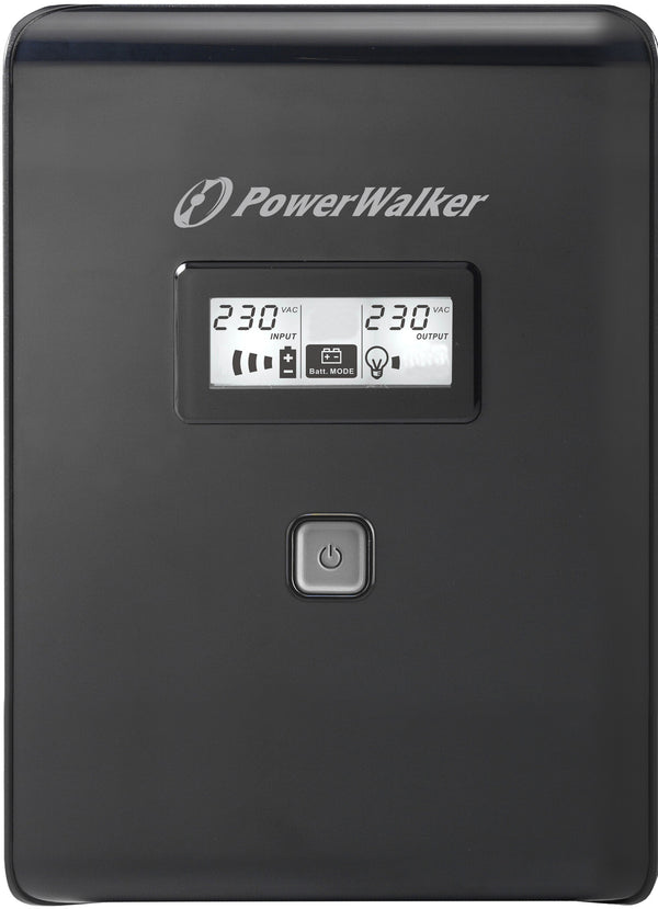 PowerWalker VI 2000 LCD UPS-enhed 2 kVA 1200 W 2 AC stikkontakt(er)