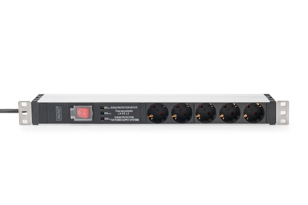 Digitus DN-95433 strømforsyningsenhed (PDU) 5 AC stikkontakt(er) 1U