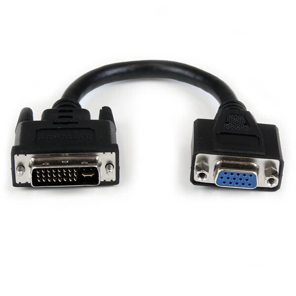 StarTech.com DVIVGAMF8IN videokabel adapter 0,203 m DVI-I VGA Sort
