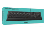 Logitech K280E Pro f/ Business tastatur Kontor USB QWERTY US International Sort