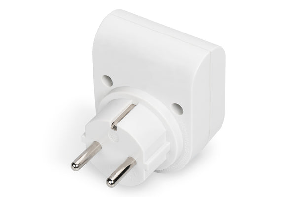 Digitus DN-95400 overspændingsbeskytter Hvid 1 AC stikkontakt(er) 230 V