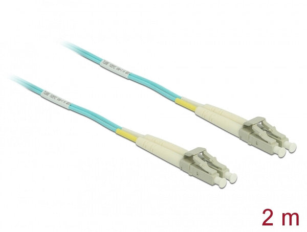 DeLOCK 86559 InfiniBand og fiberoptisk kabel 2 m LC Turkisfarve
