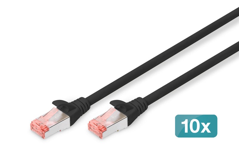 Digitus DK-1644-050-BL-10 netværkskabel Sort 5 m Cat6 S/FTP (S-STP)