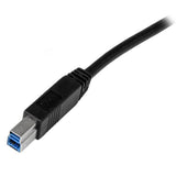 StarTech.com USB3CAB2M USB-kabel USB 3.2 Gen 1 (3.1 Gen 1) 2 m USB A USB B 5 Gbit/sek. Sort