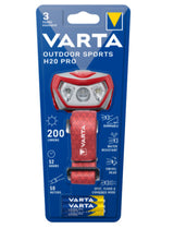 Varta Outdoor Sports H20 Pro Grå, Rød Hovedbånd lommelygte LED