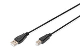 Digitus AK-300102-010-S USB-kabel USB 2.0 1 m USB A USB B 0,48 Gbit/sek. Sort
