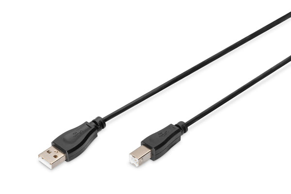 Digitus AK-300102-010-S USB-kabel USB 2.0 1 m USB A USB B 0,48 Gbit/sek. Sort