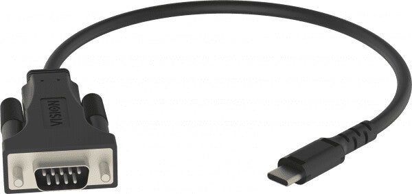 Vision TC-USBCSER/BL serielkabel Sort RS-232 USB-C