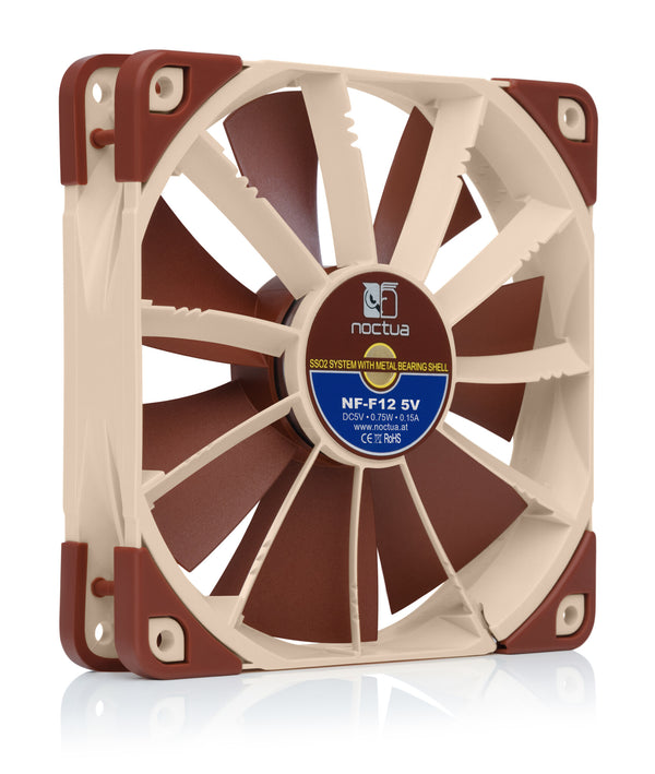 Noctua NF-F12 Computerkabinet Ventilator 12 cm Beige, Brun