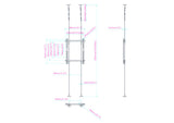 Multibrackets 6959 skærmbeslag til skiltning 165,1 cm (65") Sort
