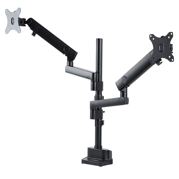 StarTech.com ARMDUALPIVOT skærmbeslag og -stativer 81,3 cm (32") Skrivebord Sort
