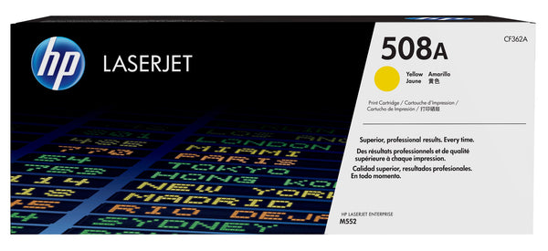 HP Original 508A LaserJet-tonerpatron, gul