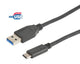 Prokord USBAM-CM 04-LSZH USB-kabel USB 3.2 Gen 1 (3.1 Gen 1) 2 m USB A USB C Sort