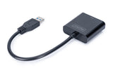 Digitus DA-70841 USB grafisk adapter Sort