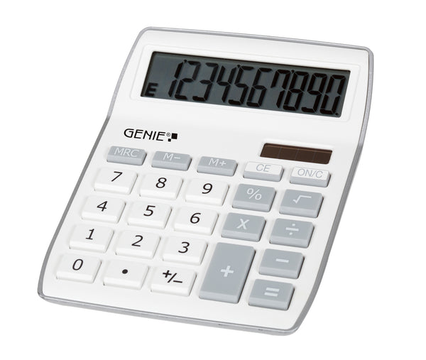 Genie 840 S regnemaskine Desktop Skærm Grå, Hvid